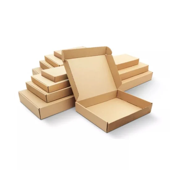 Caja de papel de embalaje de cartón para embalaje de cartón, cartón corrugado impreso personalizado para envío, comercio, regalo, boda, dulces, plástico, Kraft, Pizza, comida, zapato, collar de fruta plegable